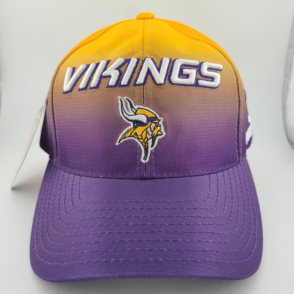 Vintage Puma Minnesota Vikings NFL Pro Line Cap Mens Purple Gold Ombre Gradient